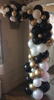 Organic Ballondeco black/gold/pearl 