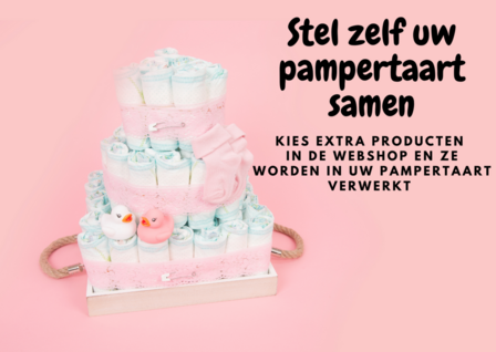 Stel zelf uw pampertaart samen volgens uw budget