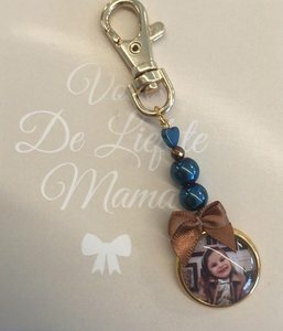 Sleutelhanger Brown &amp; Blue met foto