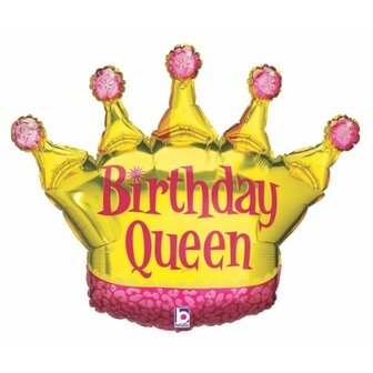 folieballon Birthday queen 36 inch 