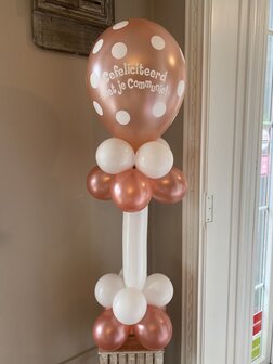 Ballonstaander tafeldecoratie communie