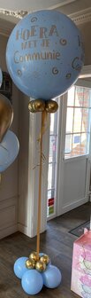 Ballondecoratie ballon communie 90cm met voet