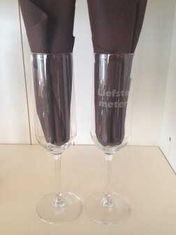 gegraveerd champagneglas