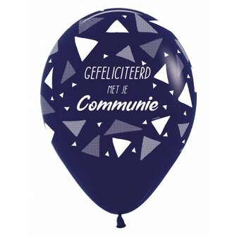 Ballon 45cm communie triangles