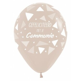 Ballon 45cm communie triangles