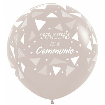 Ballon 60cm communie triangles