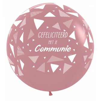 Ballon 60cm communie triangles