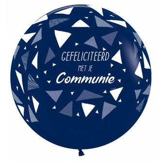 Ballon 60cm communie triangles