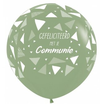 Ballon 60cm communie triangles