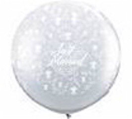 Grote ballon just married in net