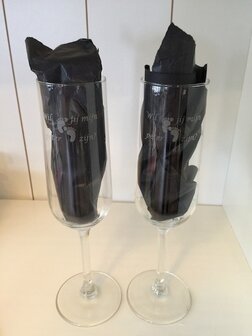 gegraveerd champagneglas
