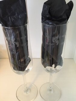 gegraveerd champagneglas