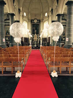 Kerkdecoratie reuzeballon just married