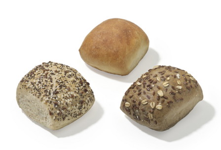 Mini vierkante broodjes 40gr. zonder beleg