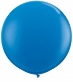Latexballon effen donkerblauw - 36 inch = 90cm