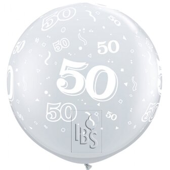 Latexballon 50 jaar - 36 inch = 90cm