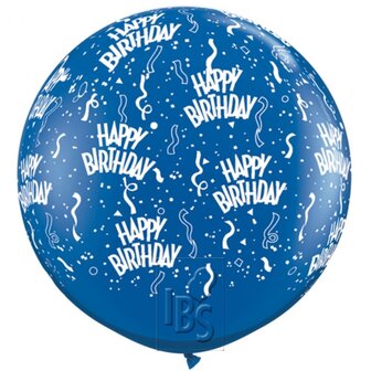 Latexballon Happy Birthday - 36 inch = 90cm