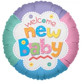 Welcome new baby 9inch - 22cm