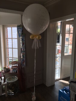 Ballondecoratie ballon huwelijk 90cm met gewichtje