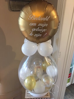 Opgevulde Ballon &quot;Bedankt om mijn getuige te zijn&quot;