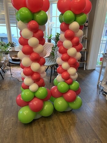 Ballonpilaar 70 ballonnen met topballon 