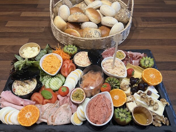 Partyschotel met mini broodjes 