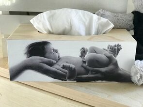 Tissuedoos met foto