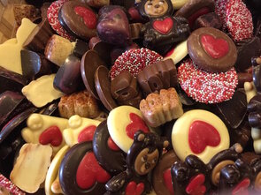 Valentijns Pralines 750gr.