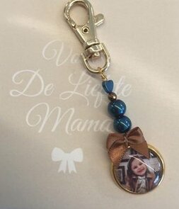 Sleutelhanger Brown & Blue met foto