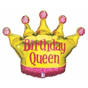 folieballon Birthday queen 36 inch 