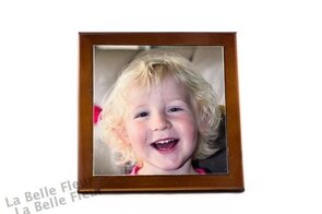 Houten kader voor tegel