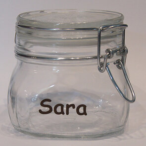 snoeppot fido xs met naamsticker