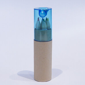 koker kleurpotloden blauw klein zonder wikkel