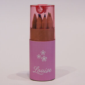 koker kleurpotloden roos groot met wikkel