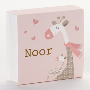 Giraf roze Luciferdoosje