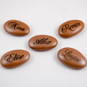 Bedrukte suikerbonen brons