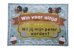 Kraskaart - Wil je mijn peter worden?