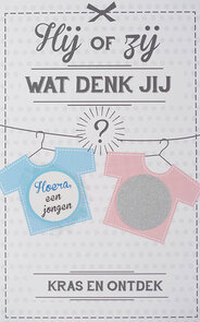 Kraskaart - verklap het geslacht - jongen
