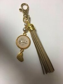 sleutelhanger flosh met tekst: wil je mijn getuige zijn?