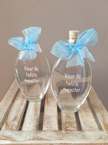 Flesje citroenjevener " voor de tofste meester"