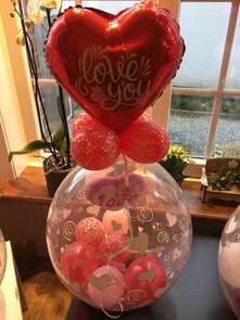 Ballon gevuld met lekkernijen Valentijn