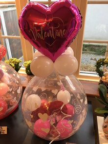 Ballon gevuld met lekkernijen Valentijn